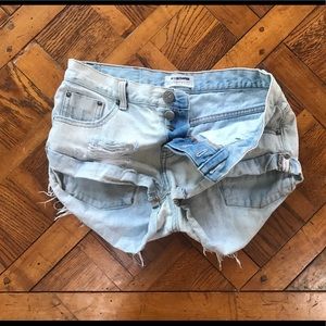 One X One Teaspoon Bandits Jean Shorts